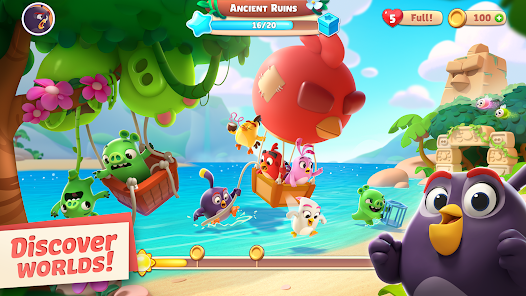 تحميل لعبة Angry Birds Journey Mod مهكرة Apk للاندرويد والايفون 2025 اخر اصدار مجانا