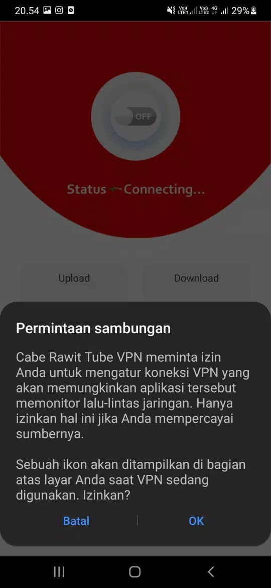 تحميل تطبيق CabeRawit VPN للاندرويد 2025 اخر اصدار مجانا