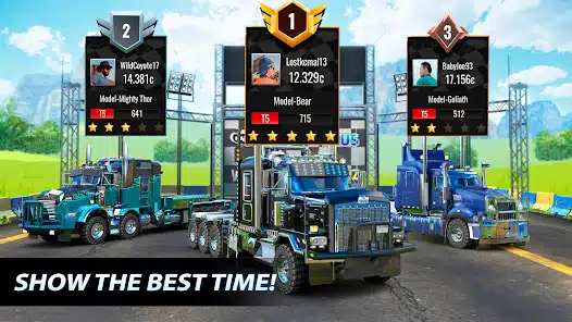 تحميل لعبة Big Rig Racing: Drag racing مهكرة Apk للاندرويد والايفون 2025 اخر اصدار مجانا