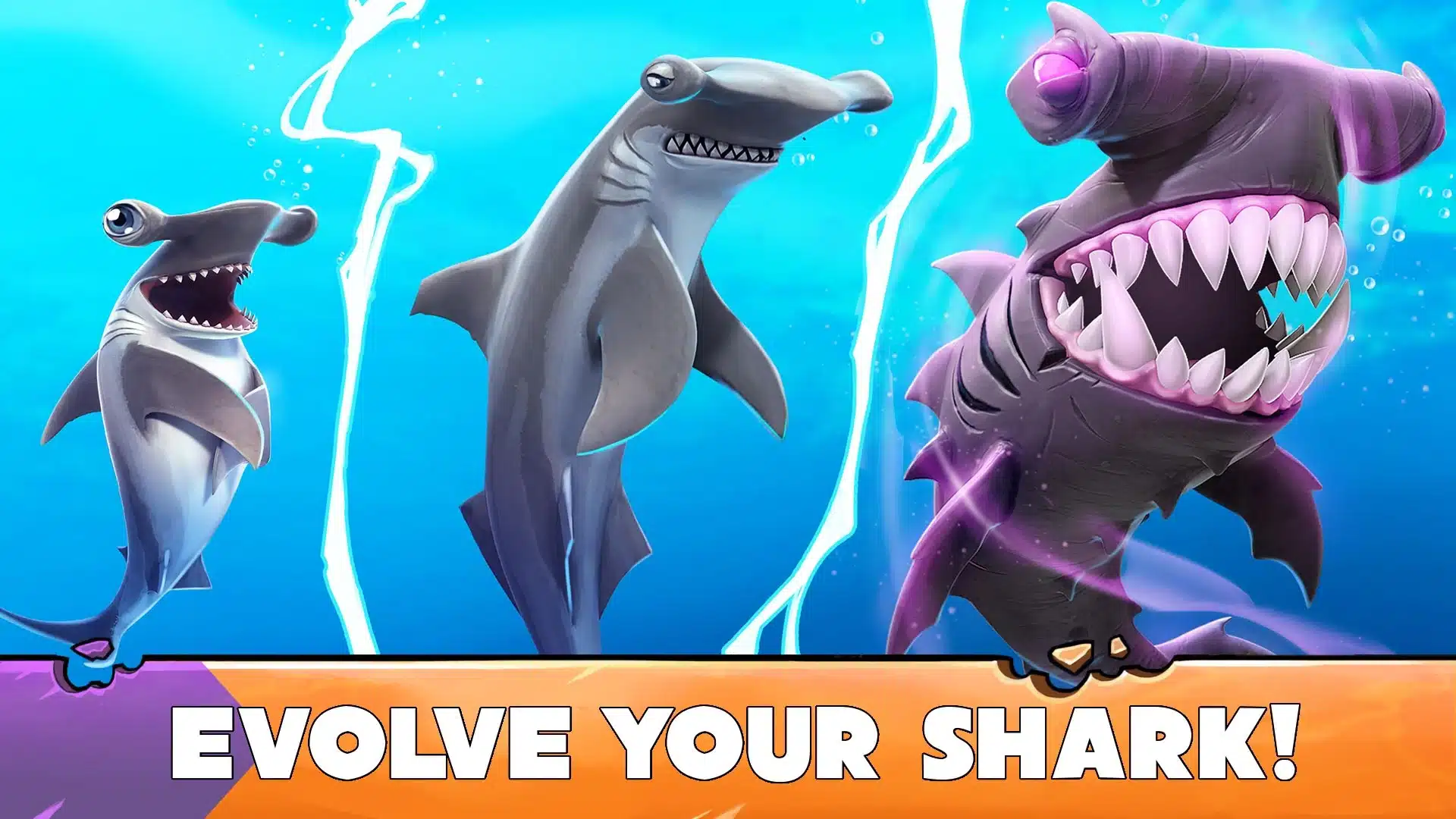 تحميل لعبة Hungry Shark Evolution مهكرة Apk للاندرويد والايفون 2025 اخر اصدار مجانا