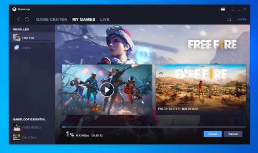 تحميل لعبة فري فاير 2025 من محاكي جيم لوب للكمبيوتر free fire GameLoop كاملة مجانا