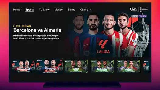 تحميل تطبيق Vidio TV لمشاهدة المباريات والافلام والمسلسلات للاندرويد والايفون 2025 اخر اصدار مجانا