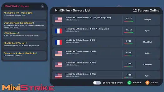 تنزيل لعبة منسترك MiniStrike مهكرة Apk للاندرويد والايفون 2025 اخر اصدار مجانا