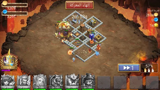 تحميل لعبة Castle Clash مهكرة Apk للاندرويد والايفون 2025 اخر اصدار مجانا