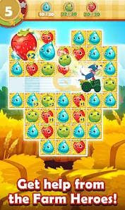 تحميل لعبة Farm Heroes Saga مهكرة للاندرويد والايفون 2025 اخر اصدار مجانا