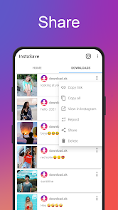 تحميل برنامج InstaSaver Apk لحفظ الصور والفيديوهات من الانستقرام للأندرويد 2025 احر اصدار مجانا