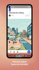 تحميل تطبيق Behance Creative Portfolois app للاندرويد والايفون 2025 اخر اصدار مجانا