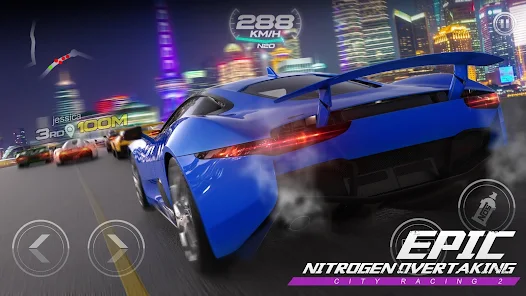 تحميل لعبة City Racing 2 apk مهكرة 2025 للأندرويد والايفون مجانا