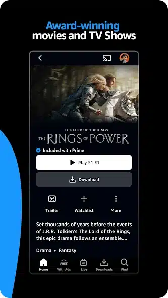 تحميل تطبيق امازون برايم فيديو Amazon Prime Video مهكر Apk للاندرويد والايفون 2025 اخر اصدار مجانا