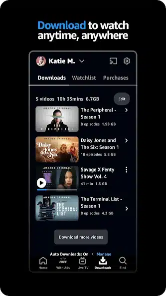 تحميل تطبيق امازون برايم فيديو Amazon Prime Video مهكر Apk للاندرويد والايفون 2025 اخر اصدار مجانا