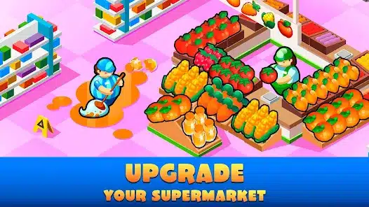 تحميل لعبة Idle Supermarket Tycoon مهكرة Apk للاندرويد والايفون 2025 اخر اصدار مجانا