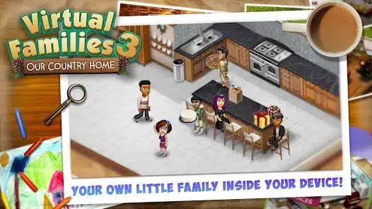 تنزيل لعبة Virtual Families 3 مهكرة Apk للاندرويد والايفون 2025 اخر اصدار مجانا