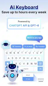 تحميل تطبيق AI Keyboard: AI Type, Reply للاندرويد والايفون 2025 اخر اصدار مجانا