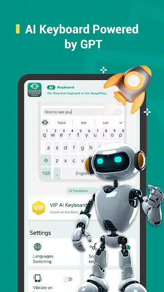 تحميل تطبيق AI Keyboard _ AI Assistant للاندرويد والايفون 2025 اخر اصدار مجانا