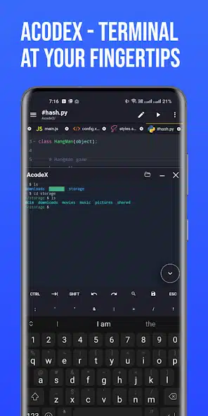 تحميل تطبيق Acode Powerful Code Editor Pro مهكر Apk للاندرويد والايفون 2025 اخر اصدار مجانا