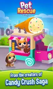 تحميل لعبة Pet Rescue Saga مهكرة Apk للاندرويد والايفون 2025 اخر اصدار مجانا