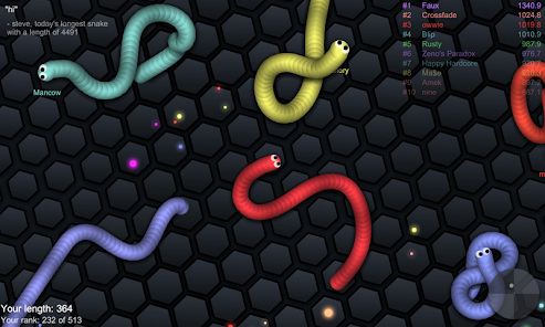 تحميل لعبة الثعبان سلذريو Slither.io مهكرة Apk للاندرويد والايفون 2025 اخر اصدار مجانا