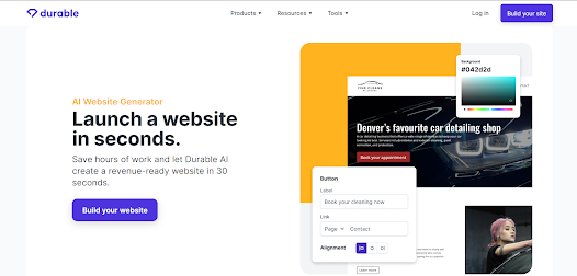 تحميل برنامج Durable AI لإنشاء موقع الكتروني بالذكاء الاصطناعي 2025 في 30 ثانية مجانا