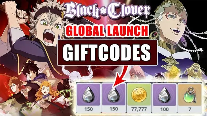 اكواد شحن لعبة Black Clover M مجانا تجدد يوميا