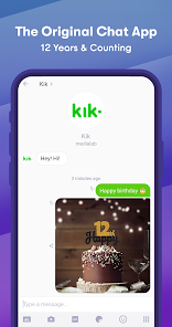 تحميل برنامج كيك ماسنجر Kik Apk للاندرويد والايفون 2025 اخر اصدار مجانا