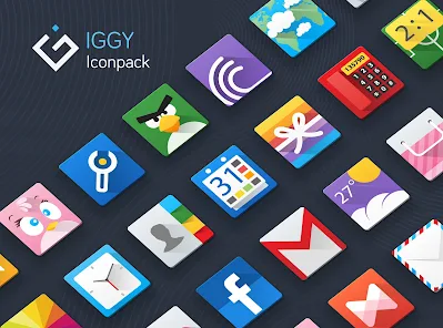 تحميل تطبيق Iggy Icon Pack مهكر Apk للاندرويد والايفون 2025 اخر اصدار مجانا