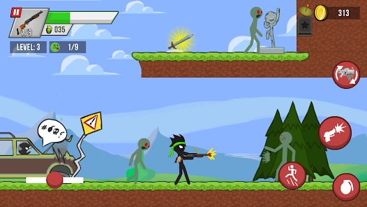 تحميل لعبة Stickman vs Zombies مهكرة Apk للاندرويد والايفون 2025 اخر اصدار مجانا