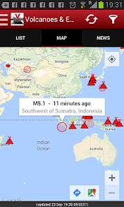 تحميل تطبيق Volcanoes & Earthquakes مهكر Apk للاندرويد والايفون 2025 اخر اصدار مجانا