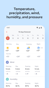 تحميل تطبيق Yandex.Weather مهكر Apk للاندرويد والايفون 2025 اخر اصدار مجانا