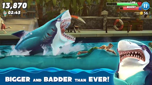 تحميل لعبة Hungry Shark World مهكرة Apk للاندرويد والايفون 2025 اخر اصدار مجانا