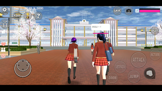 تحميل لعبة Sakura School Simulator مهكرة للاندرويد والايفون 2025 اخر اصدار مجانا