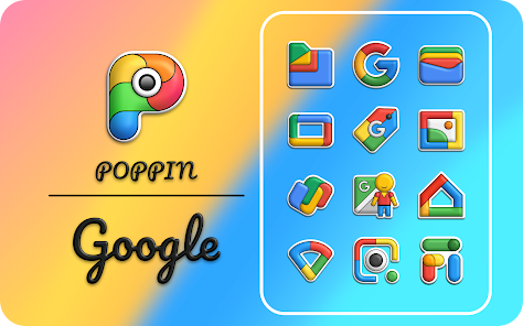 تحميل تطبيق Poppin icon pack Apk مهكر للاندرويد 2025 اخر اصدار مجانا