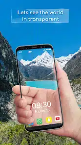 تحميل تطبيق هاتف شفاف Transparent Wallpaper للاندرويد والايفون 2025 اخر اصدار مجانا