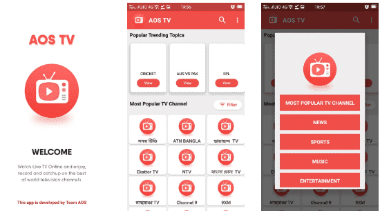تحميل تطبيق AOS TV لمشاهدة القنوات والمباريات المشفرة بث مباشر للاندرويد 2025 اخر اصدارمجانا