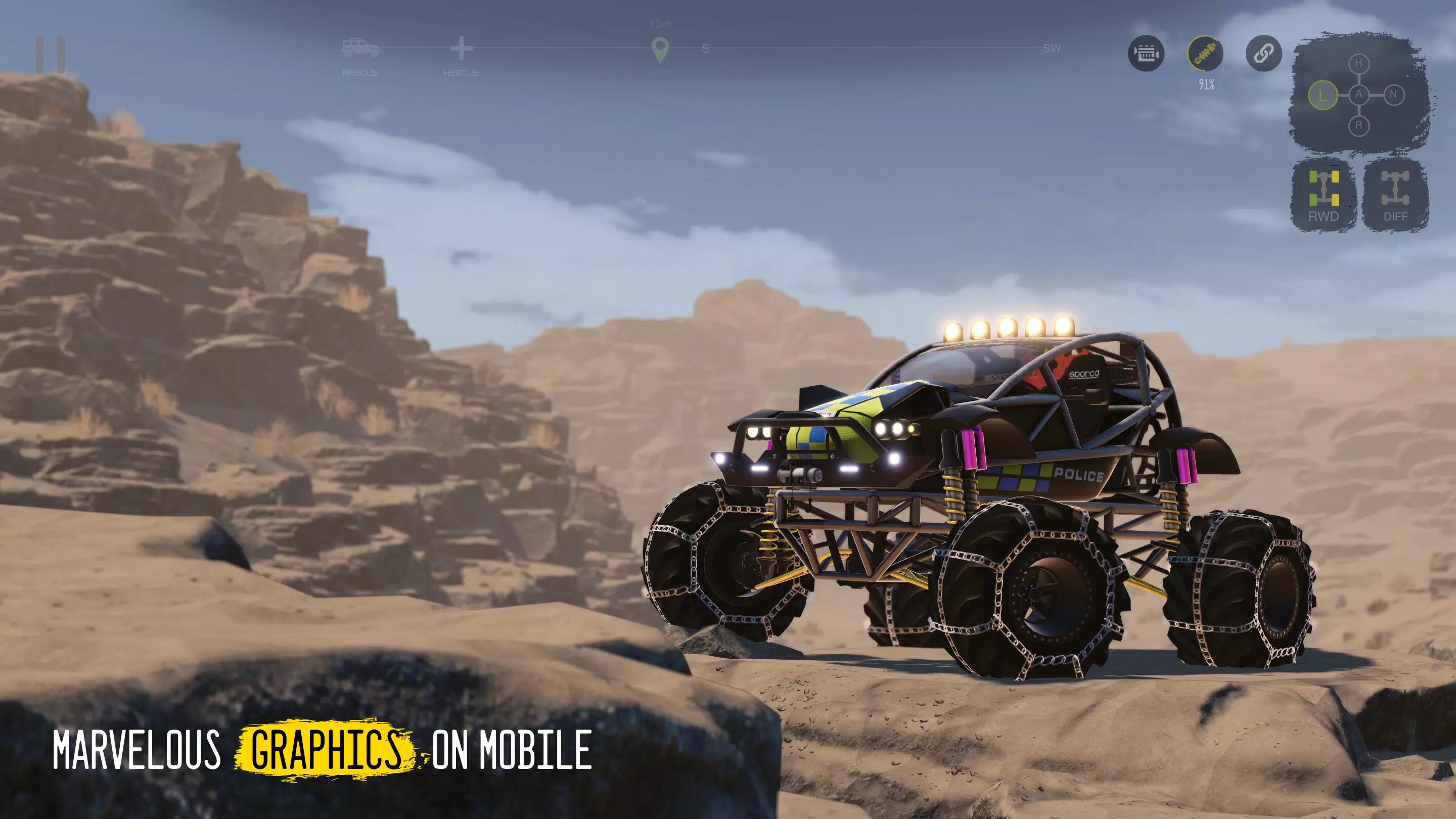 تحميل لعبة Mudness Offroad Car Simulator مهكرة للاندرويد والايفون 2025 اخر اصدار مجانا