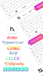 تحميل تطبيق Fonts Keyboard مهكر Apk للاندرويد والايفون 2025 اخر اصدار مجانا