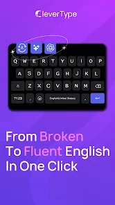 تحميل تطبيق CleverType AI Keyboard مهكر Apk للاندرويد والايفون 2025 اخر اصدار مجانا