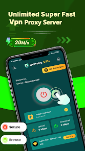 تحميل برنامج Gamers Vpn مهكر Apk للاندرويد والايفون 2025 اخر اصدار مجانا