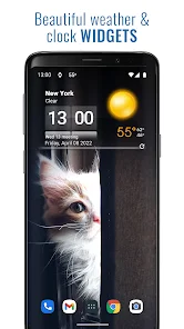 تحميل تطبيق 3D Sense Clock & Weather مهكر Apk للاندرويد والايفون 2025 اخر اصدار مجانا