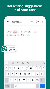 تحميل تطبيق Grammarly Keyboard مهكر Apk للاندرويد والايفون 2025 اخر اصدار مجانا