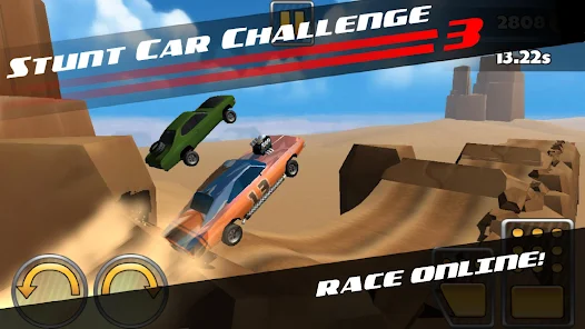 تحميل لعبة Stunt Car Challenge 3 مهكرة للاندرويد والايفون 2025 اخر اصدار مجانا