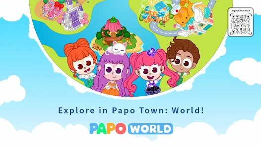 تحميل لعبة Papo Town World مهكرة Apk للاندرويد والايفون 2025 اخر اصدار مجانا