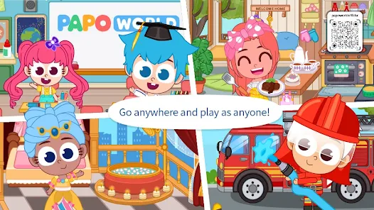 تحميل لعبة Papo Town World مهكرة Apk للاندرويد والايفون 2025 اخر اصدار مجانا