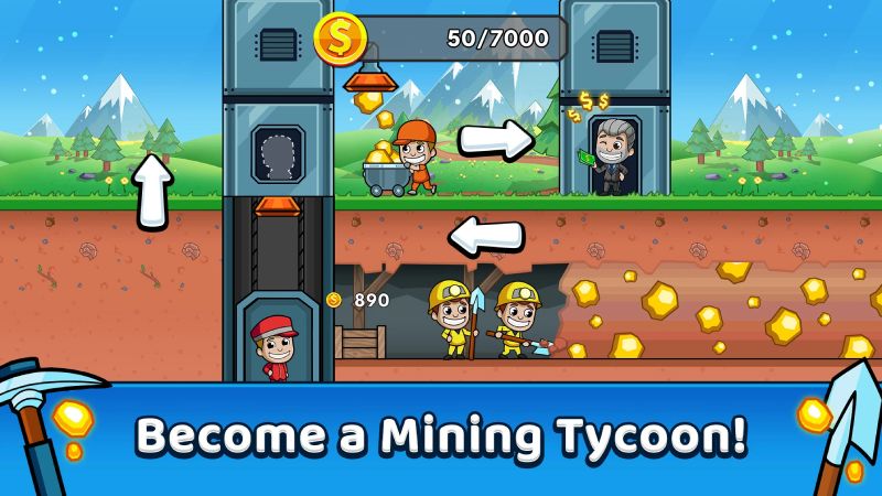 تحميل لعبة Idle Miner Tycoon مهكرة Apk للاندرويد والايفون 2025 اخر اصدار مجانا