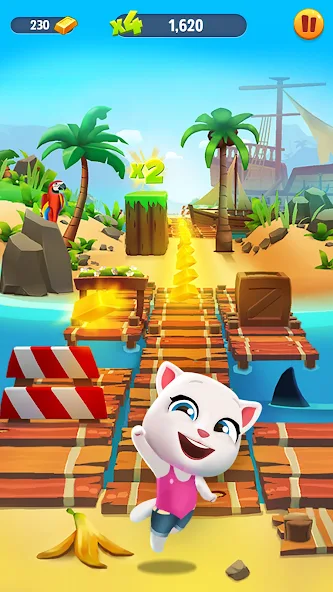 تحميل لعبة Talking Tom Gold Run 2 مهكرة Apk للاندرويد والايفون 2025 اخر اصدار مجانا