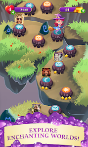 تحميل لعبة Bubble Witch 3 Saga مهكرة Apk للاندرويد والايفون 2025 اخر اصدار مجانا